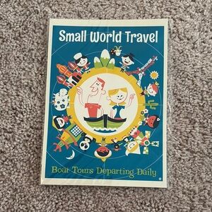 NWT Disney Wonderground Gallery Small World Travel Dave Perillo Postcard